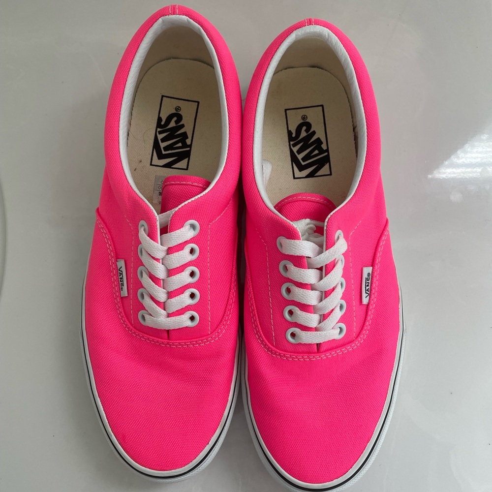 Hot Pink Lace Up Vans